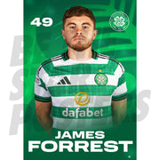 Celtic FC James Forrest 25/26 Headshot Poster