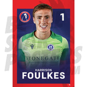 Dorking Wanderers FC Foulkes 24/25 Headshot Poster