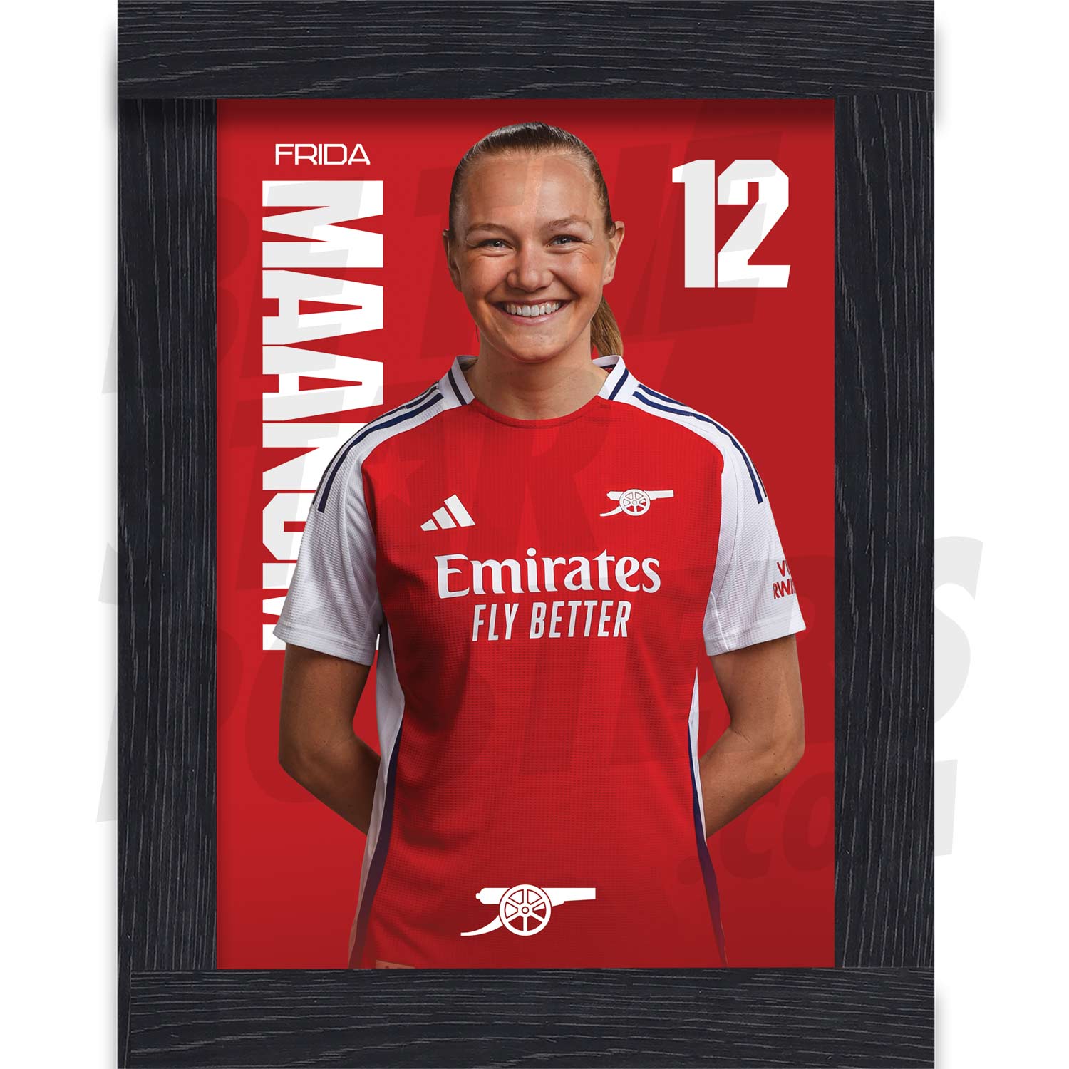 Arsenal FC Maanum 24/25 Headshot Poster