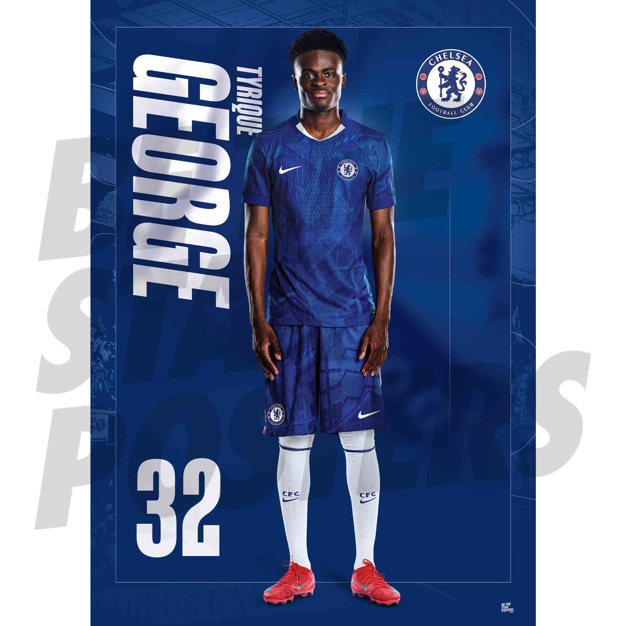 Chelsea FC George 25/26 Headshot Poster