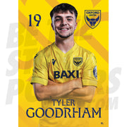 Oxford United FC Goodrham 24/25 Headshot Poster