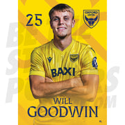 Oxford United FC Goodwin 24/25 Headshot Poster