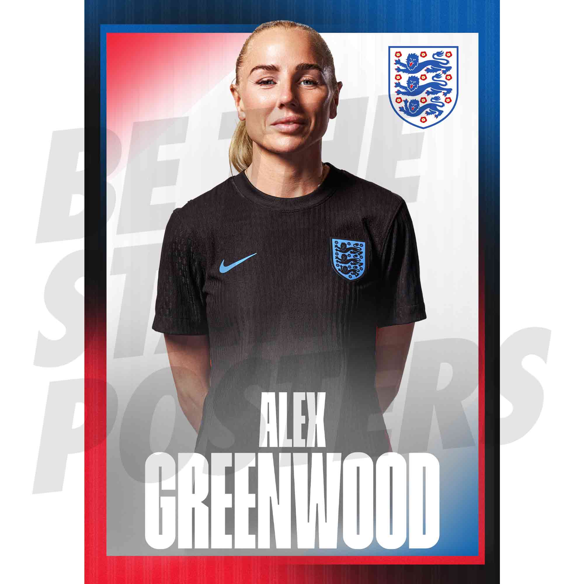 Lionesses Greenwood 25/26 Away Headshot Poster