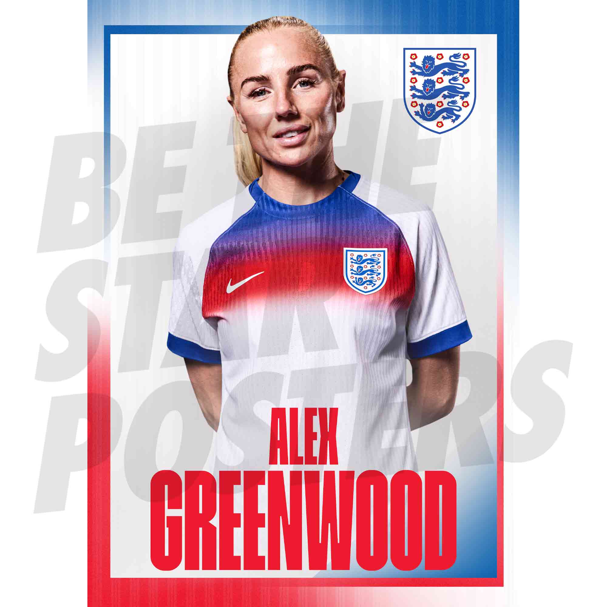 Lionesses Greenwood 25/26 Home Headshot Poster