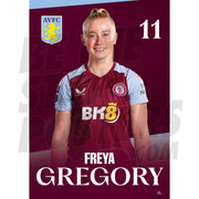 Aston Villa FC Freya Gregory 23/24 Headshot Poster