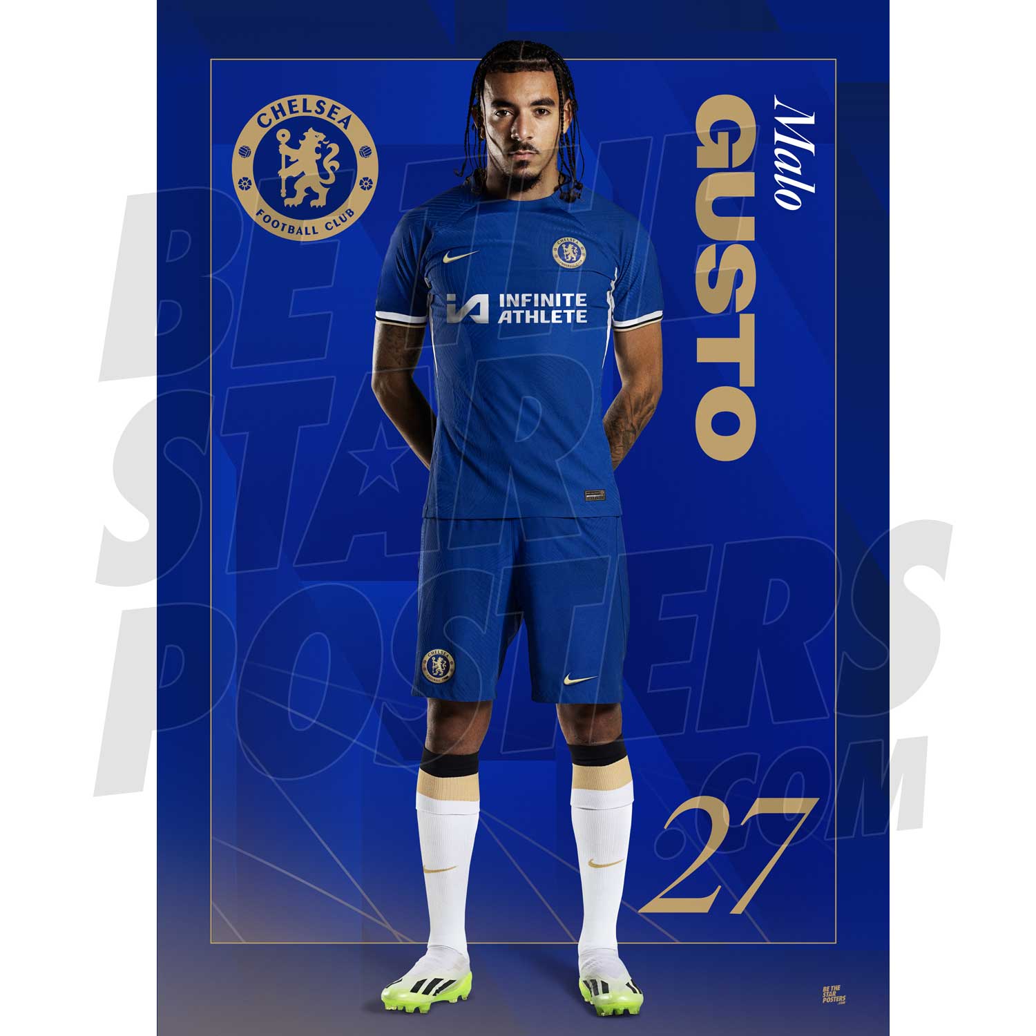 Chelsea FC Gusto 23/24 Headshot Poster