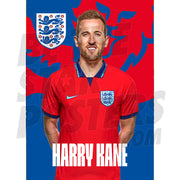 England Kane 22/23 Away Headshot Poster