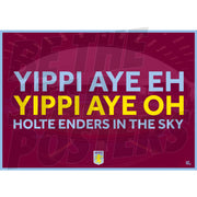 Aston Villa FC Old Crest HEITS Chant Poster