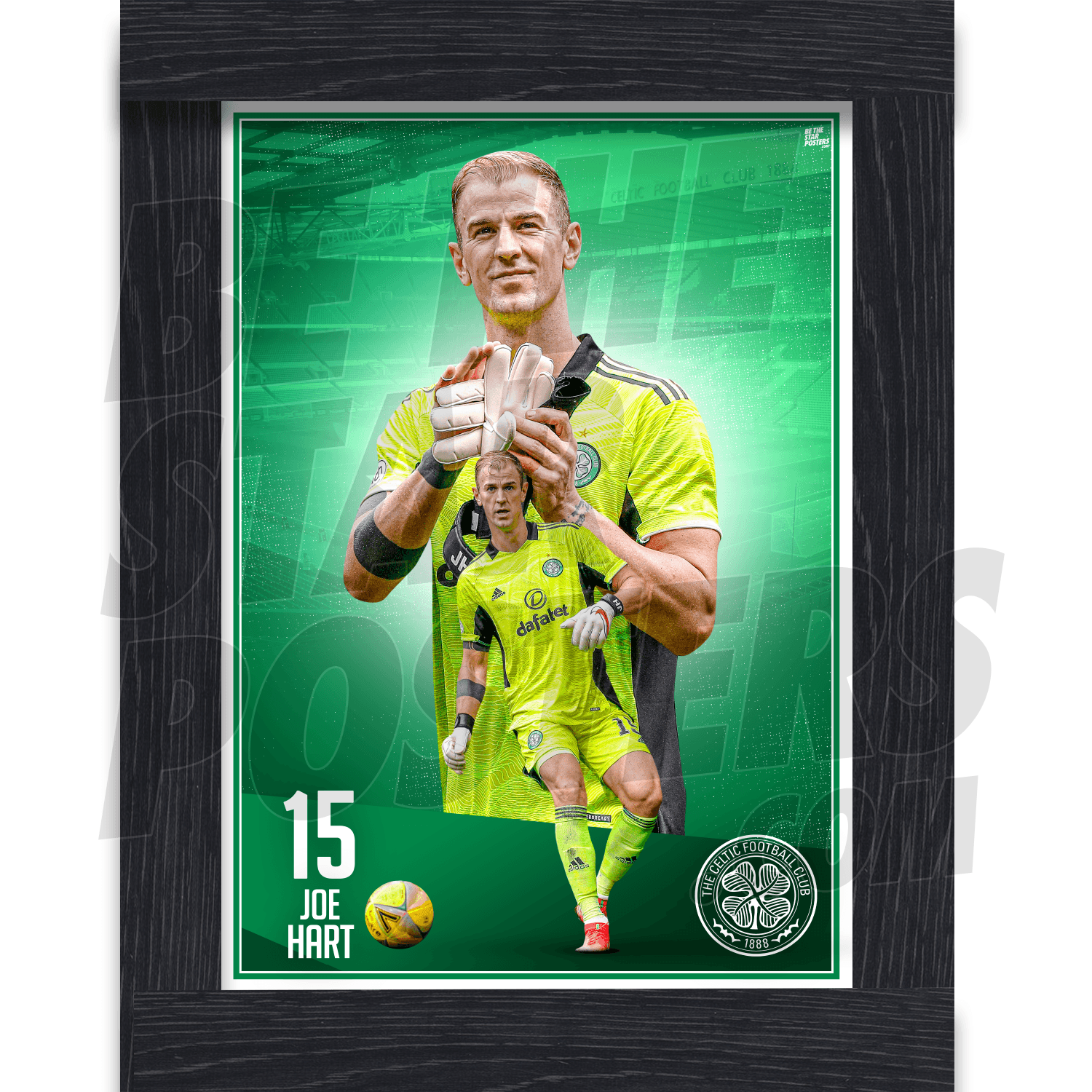 Celtic FC Hart 21/22 Action Poster