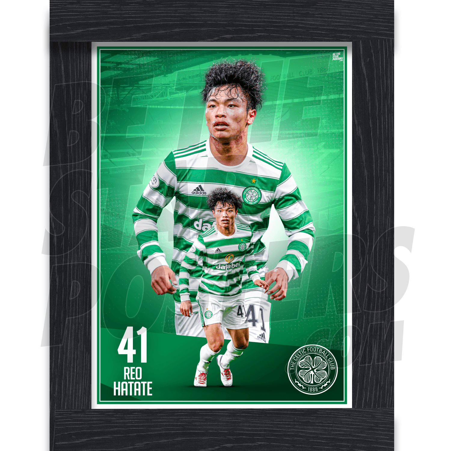 Celtic FC Hatate 21/22 Action Poster