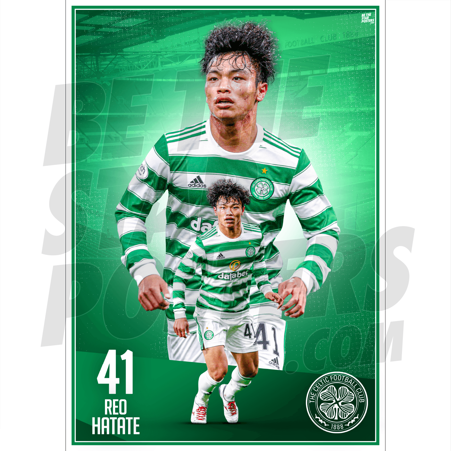 Celtic FC Hatate 21/22 Action Poster