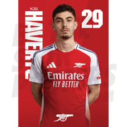 Arsenal FC Havertz 24/25 Headshot Poster