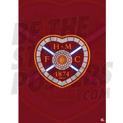 Heart of Midlothian FC Crest Poster