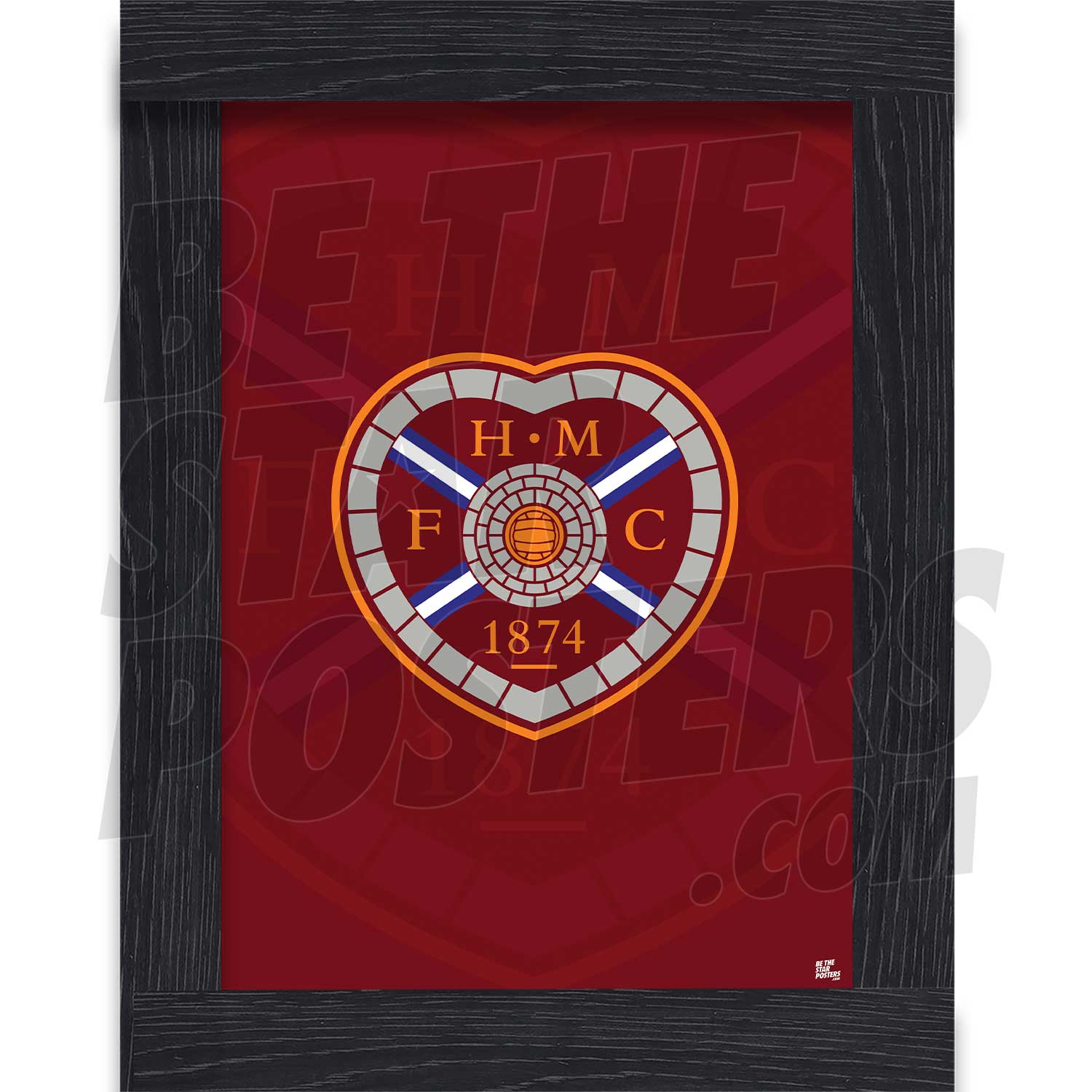 Heart of Midlothian FC Crest Poster