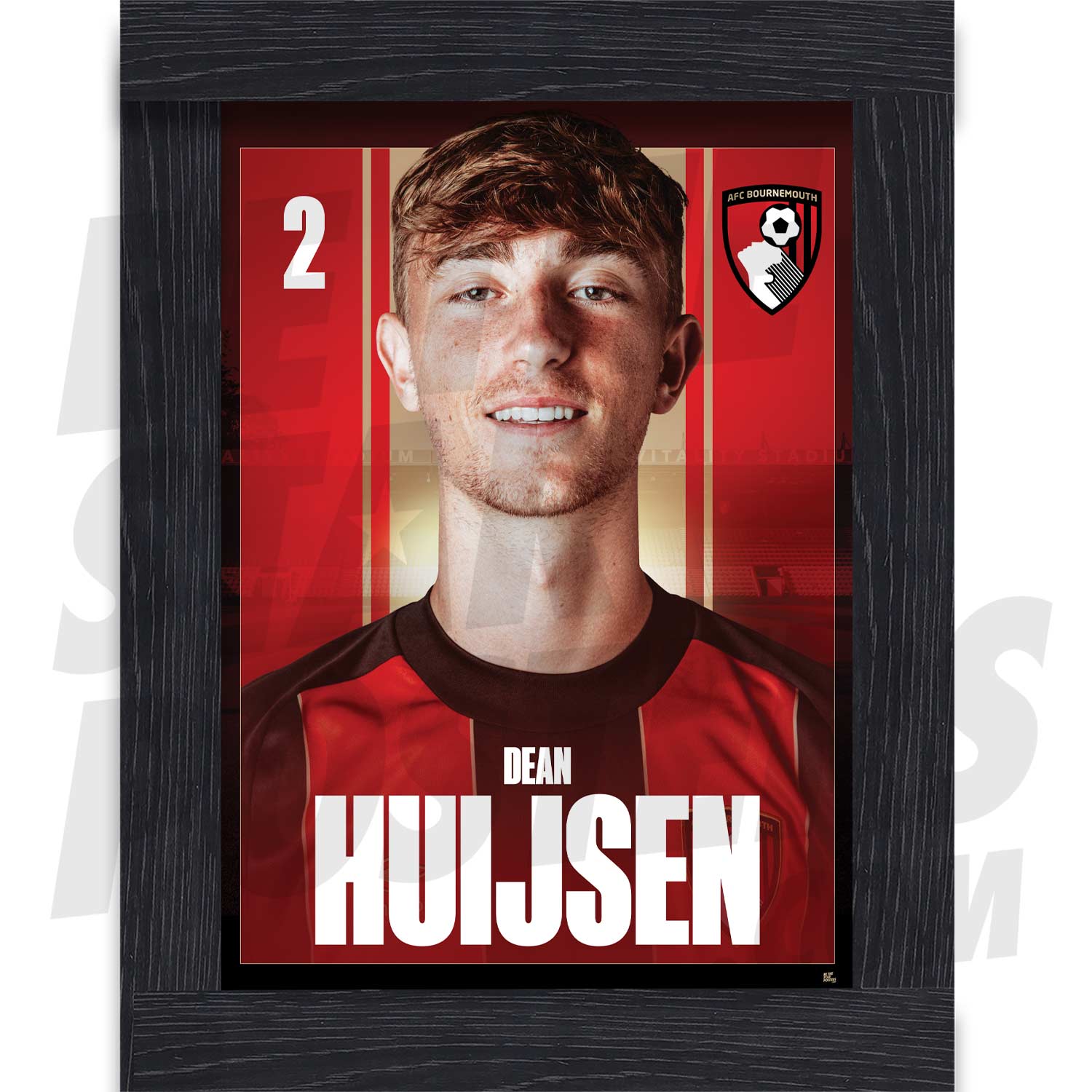 AFC Bournemouth Huijsen 24/25 Headshot Poster
