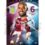 Aston Villa FC Douglas Luiz 20/21 Action Poster