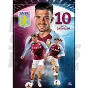 Aston Villa FC Jack Grealish 20/21 Action Poster