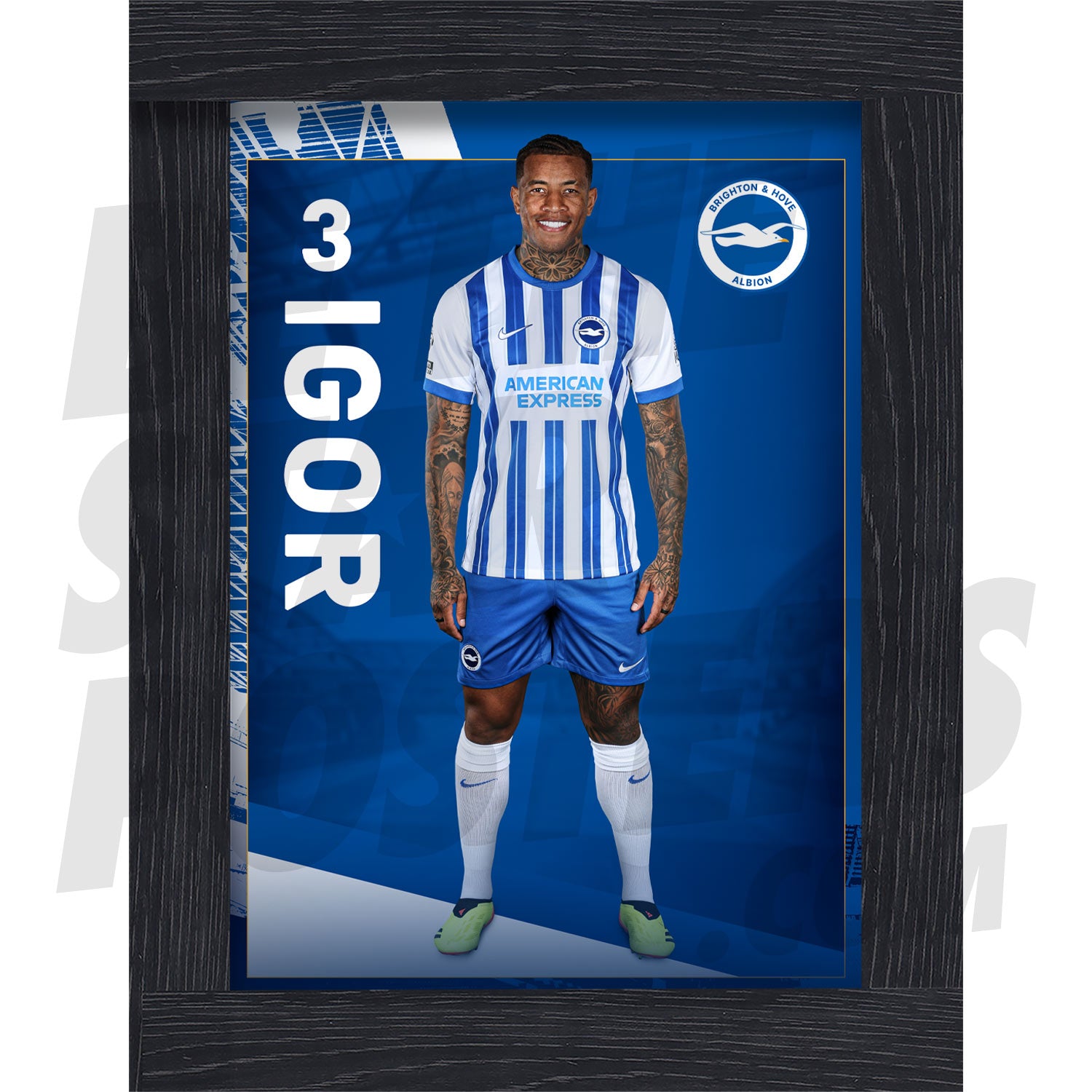 Brighton & Hove Albion FC Igor 24/25 Headshot Poster