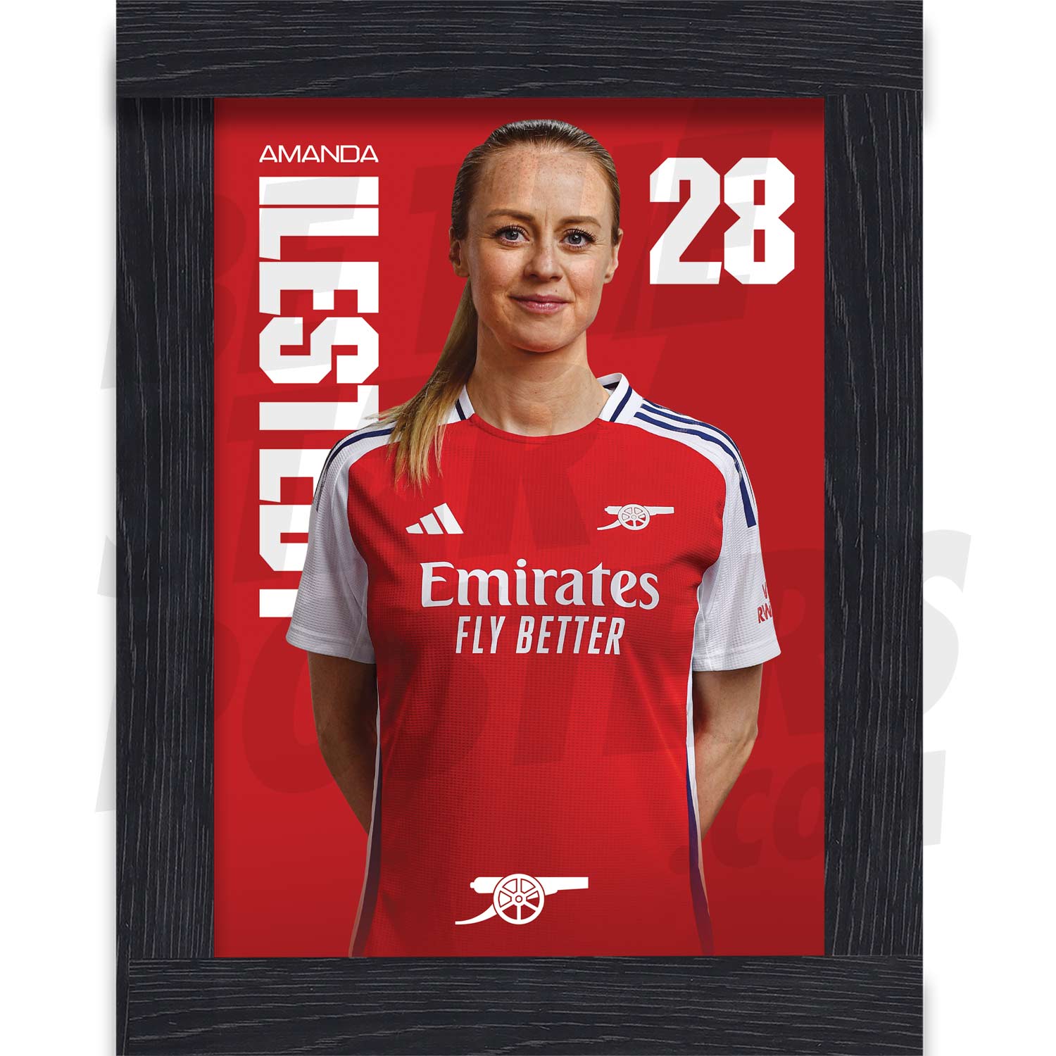 Arsenal FC Ilestedt 24/25 Headshot Poster