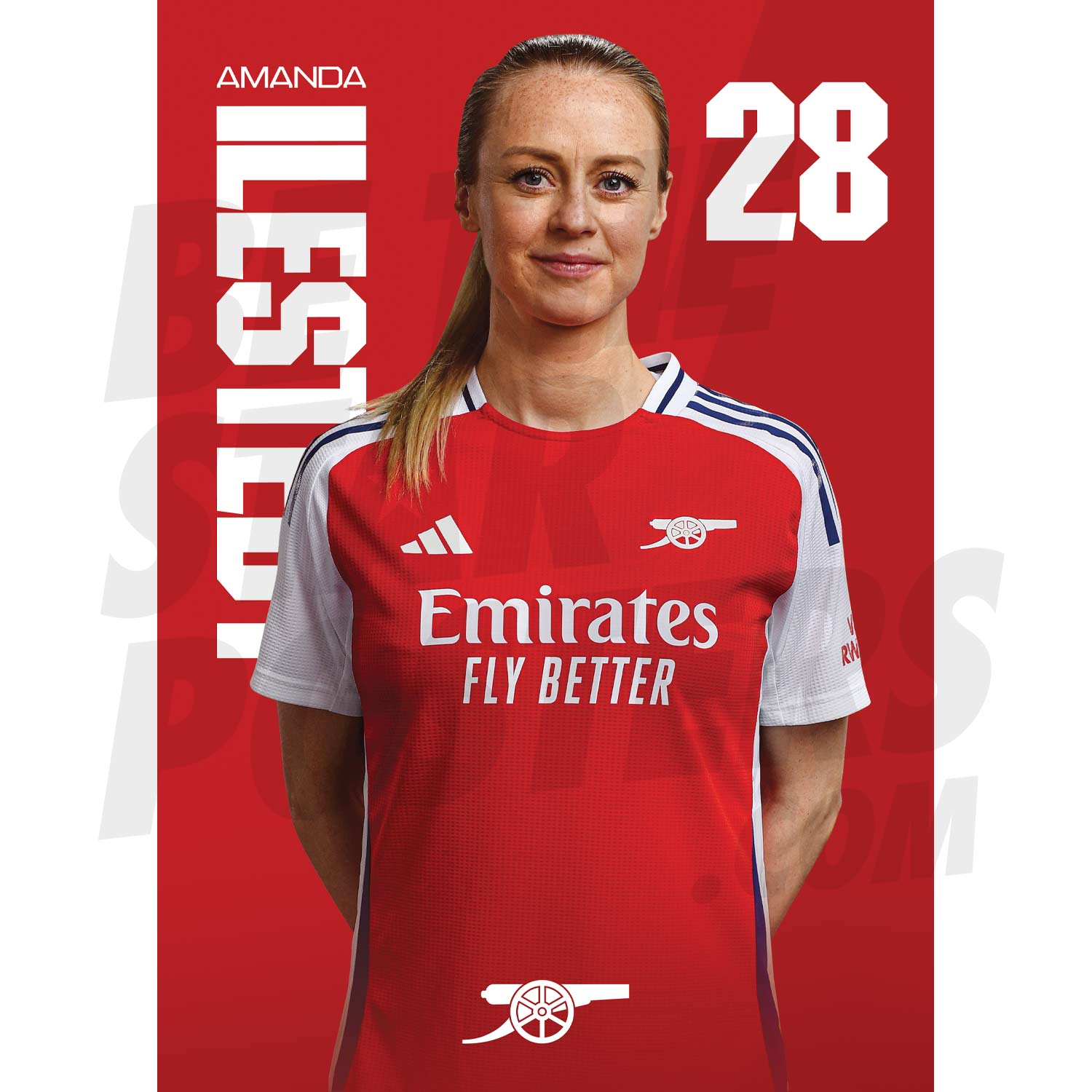 Arsenal FC Ilestedt 24/25 Headshot Poster