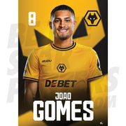 Wolverhampton Wanderers FC Joao Gomes 24/25 Headshot Poster
