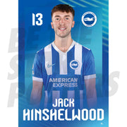 Brighton & Hove Albion FC Jack Hinshelwood 25/26 Headshot Poster