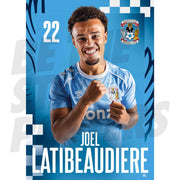 Coventry City FC Joel Latibeaudiere 25/26 Headshot Poster