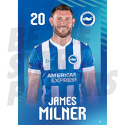 Brighton & Hove Albion FC James Milner 25/26 Headshot Poster