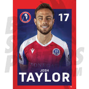 Dorking Wanderers FC Josh Taylor 24/25 Headshot Poster