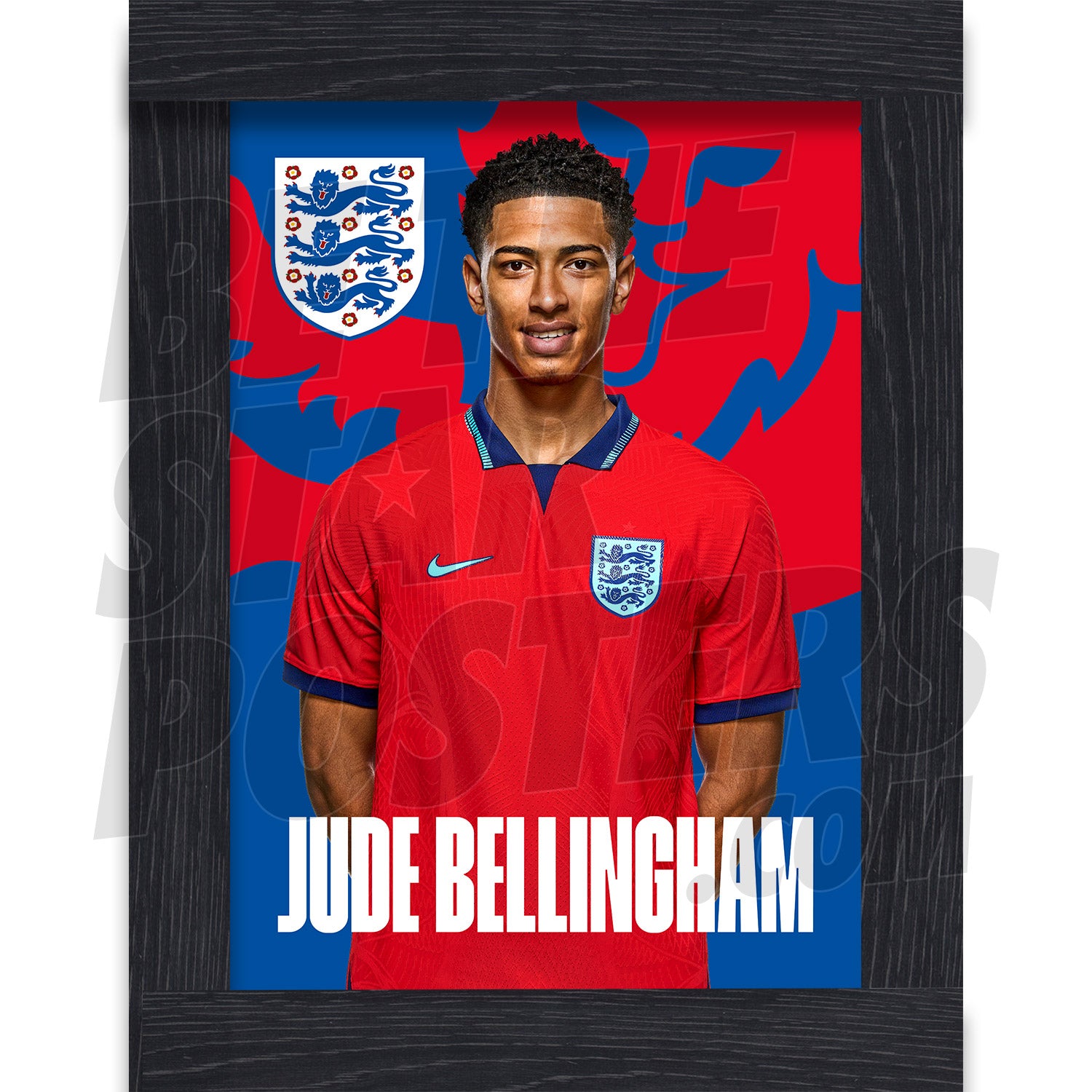 England Bellingham 22/23 Away Headshot Poster
