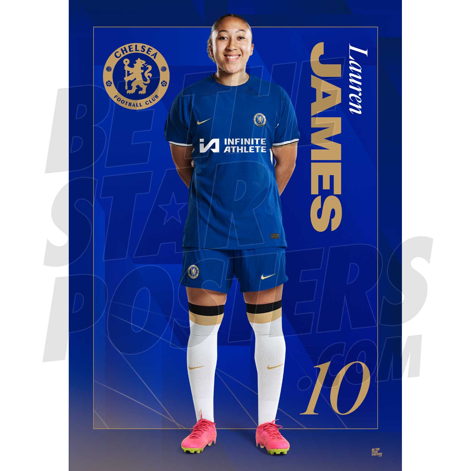 Chelsea FC Lauren James 23/24 Headshot Poster