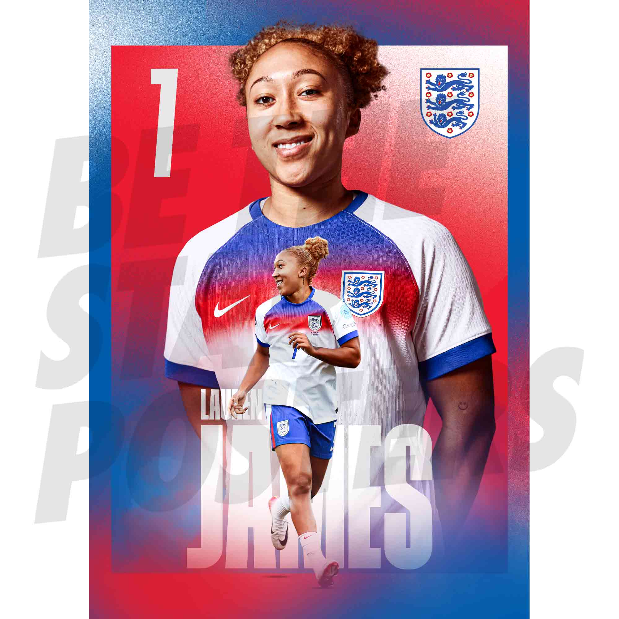Lionesses James 25/26 Action Poster