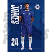 Chelsea FC James 25/26 Headshot Poster