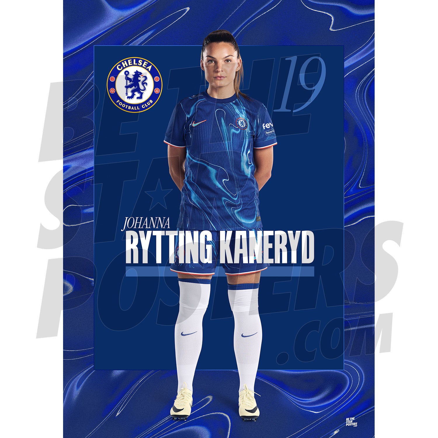 Chelsea FC Rytting Kaneryd 24/25 Headshot Poster