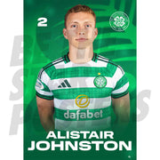Celtic FC Alistair Johnston 25/26 Headshot Poster