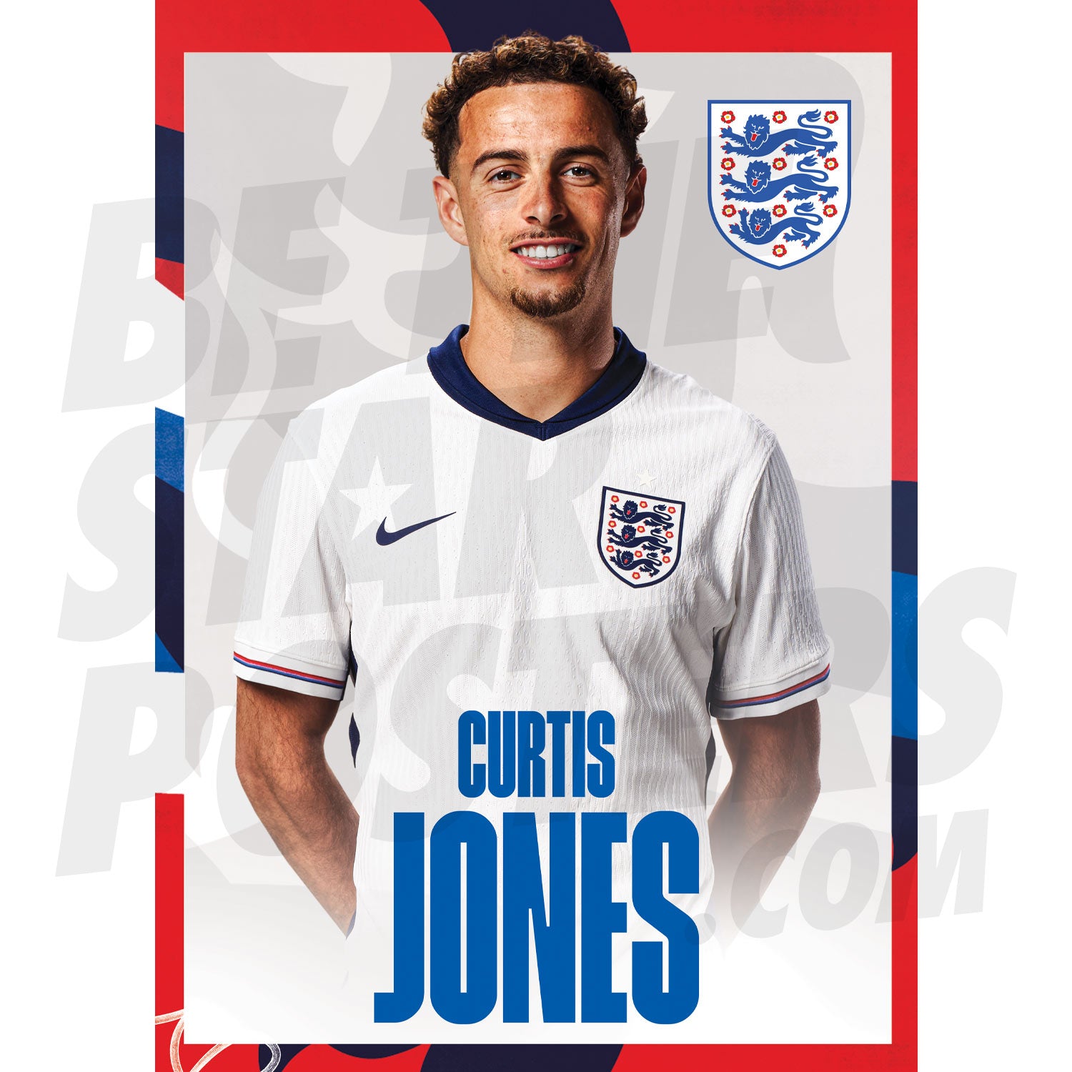 England Jones 24/25 Home Headshot Poster