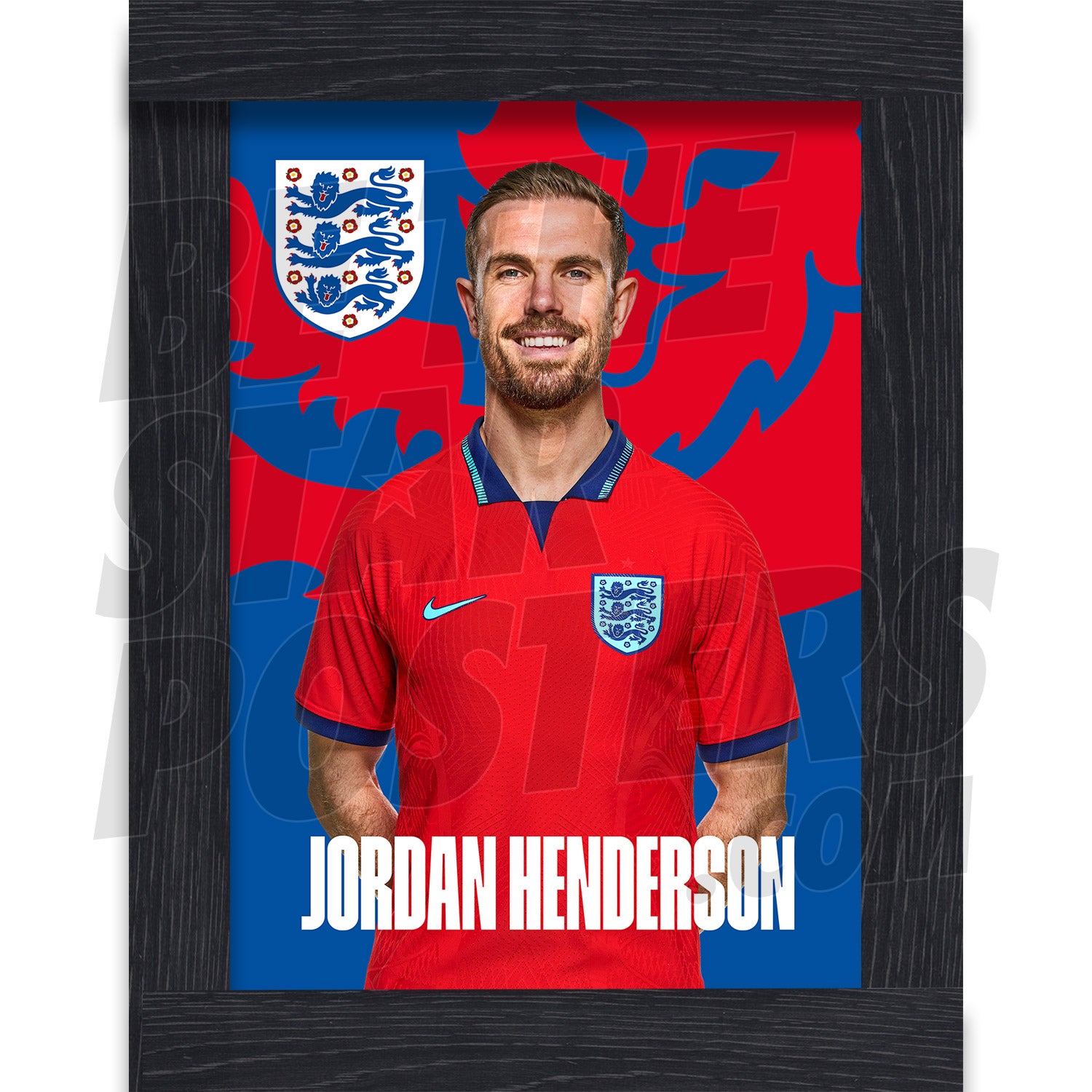 England Henderson 22/23 Away Headshot Poster