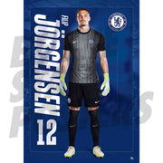 Chelsea FC Jorgensen 25/26 Headshot Poster