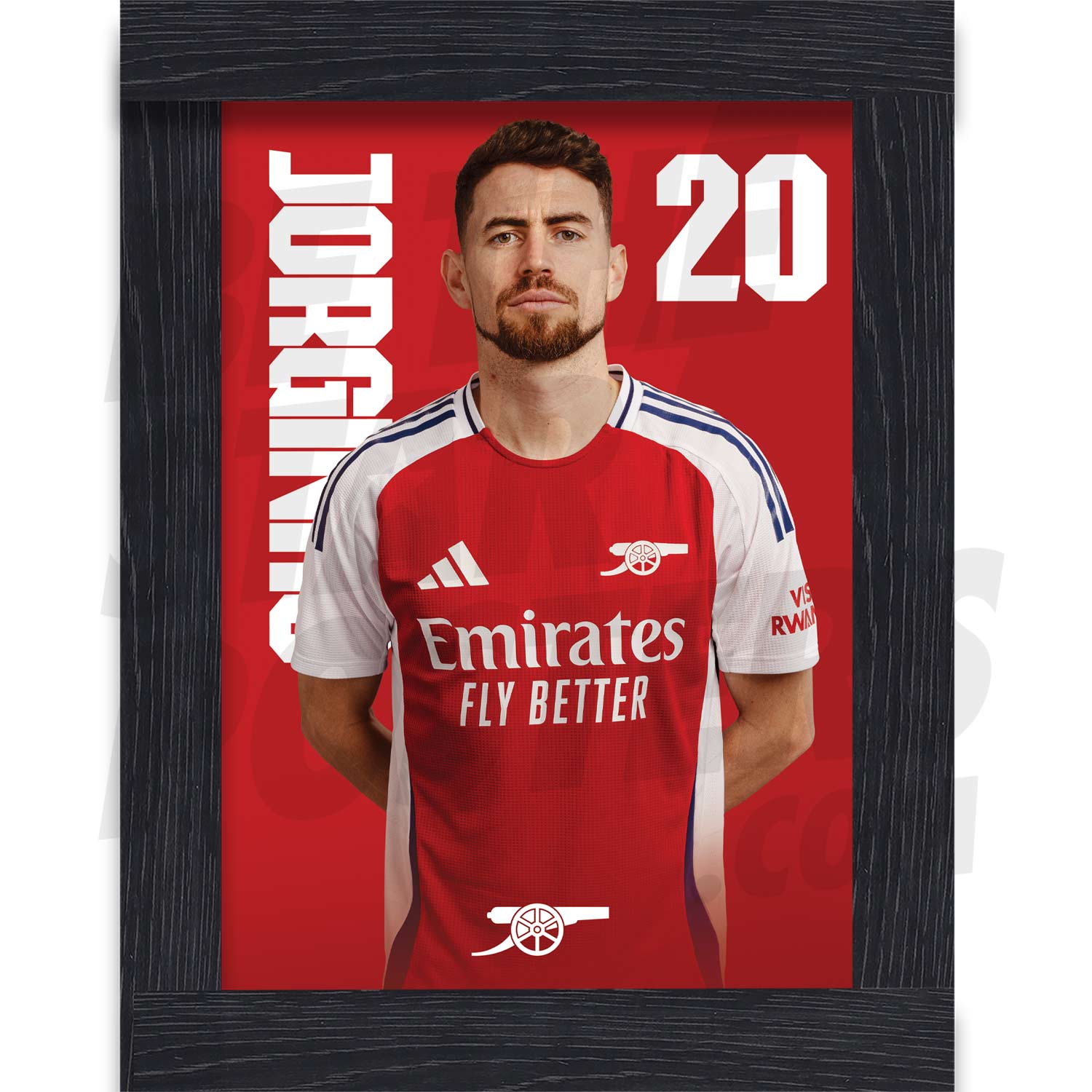Arsenal FC Jorginho 24/25 Headshot Poster
