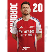 Arsenal FC Jorginho 24/25 Headshot Poster