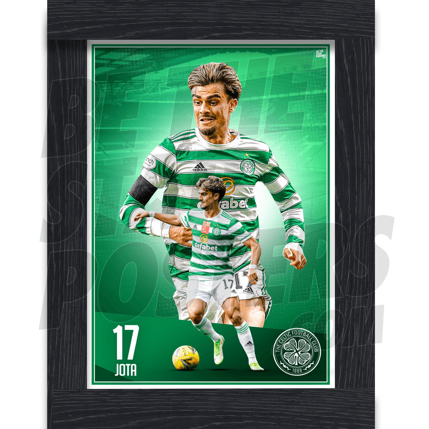 Celtic FC Jota 21/22 Action Poster