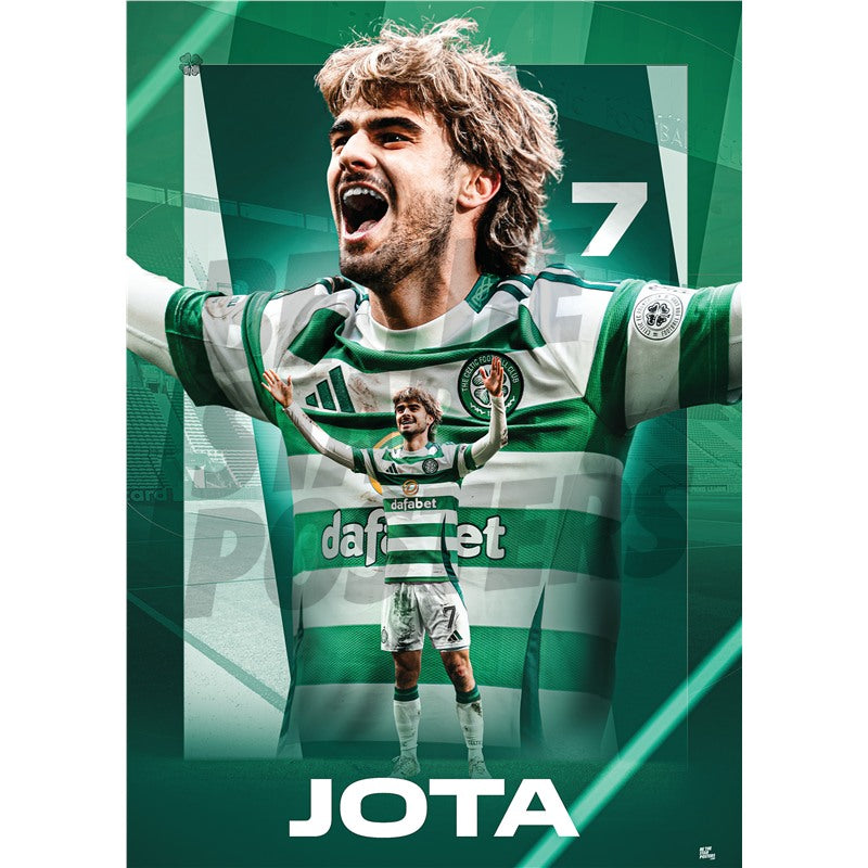 Celtic FC | Jota 24/25 Action Poster | Official Print | Be The