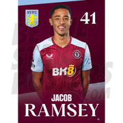Aston Villa FC Ramsey 23/24 Headshot Poster
