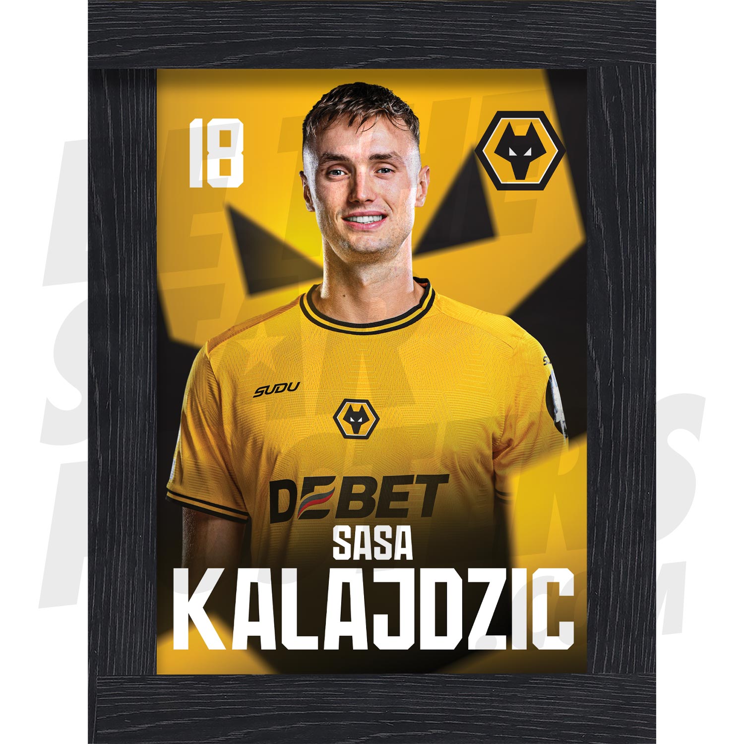 Wolverhampton Wanderers FC Kalajdzic 24/25 Headshot Poster