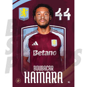 Aston Villa FC Kamara 24/25 Headshot Poster