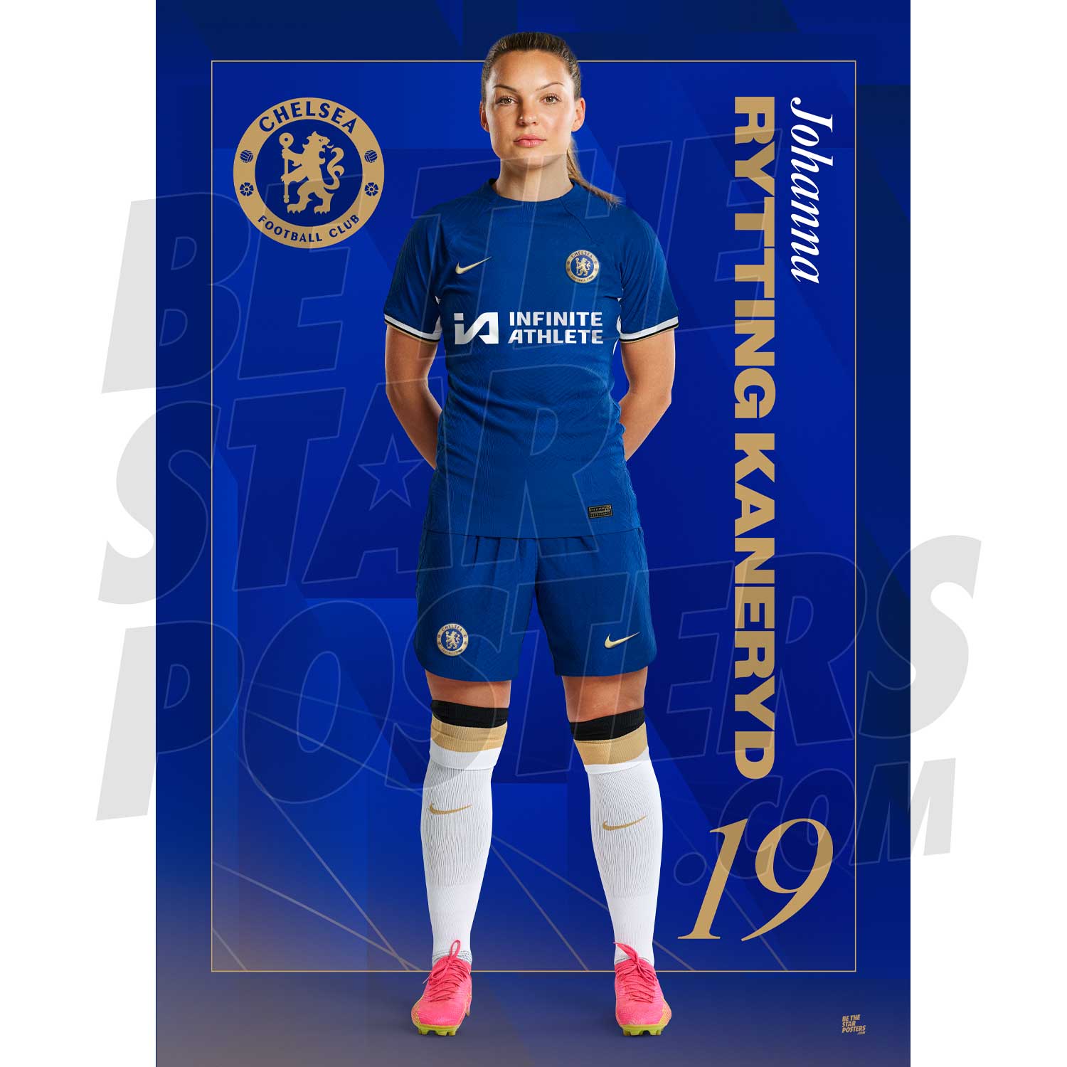 Chelsea FC Rytting Kaneryd 23/24 Headshot Poster