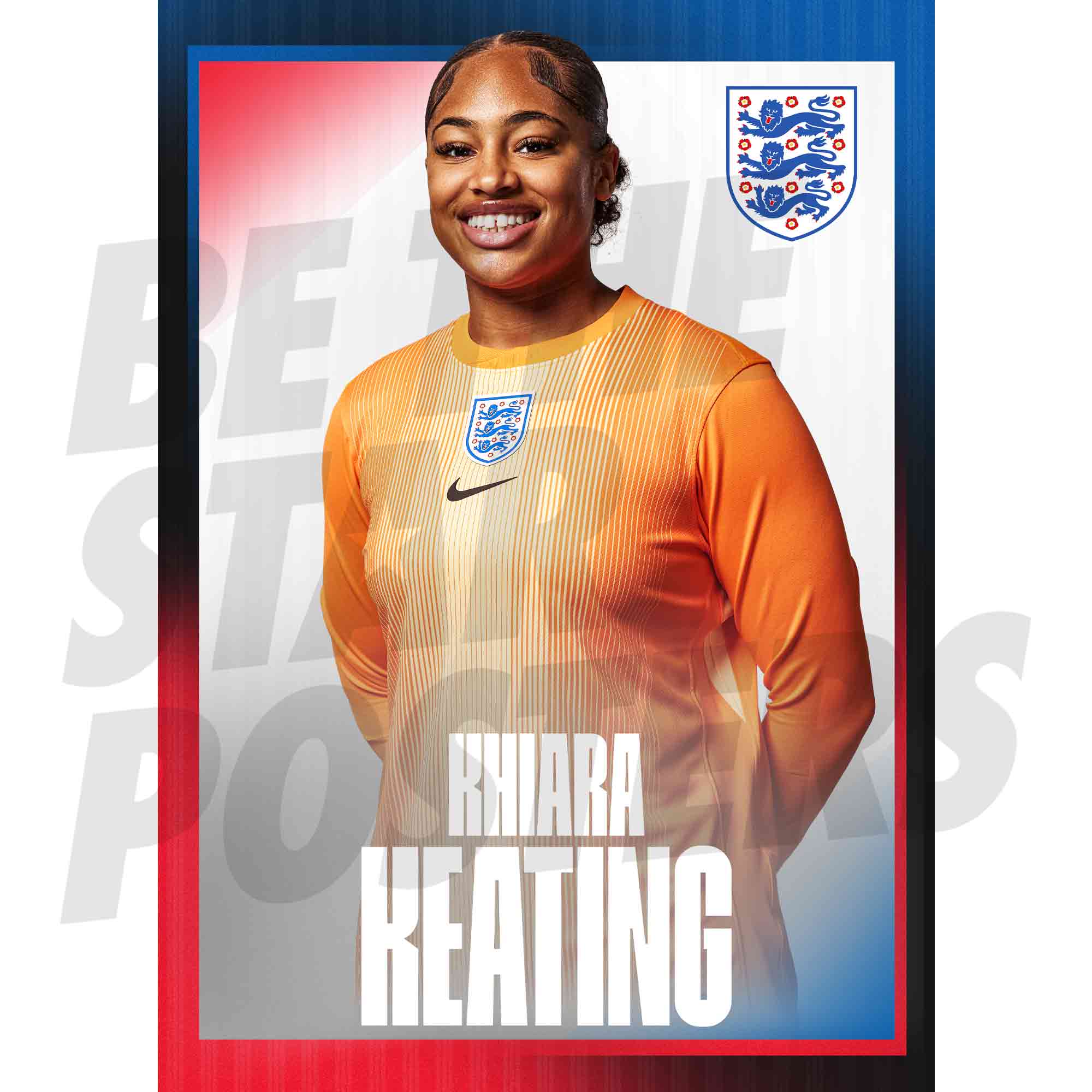 Lionesses Keating 25/26 Away Headshot Poster