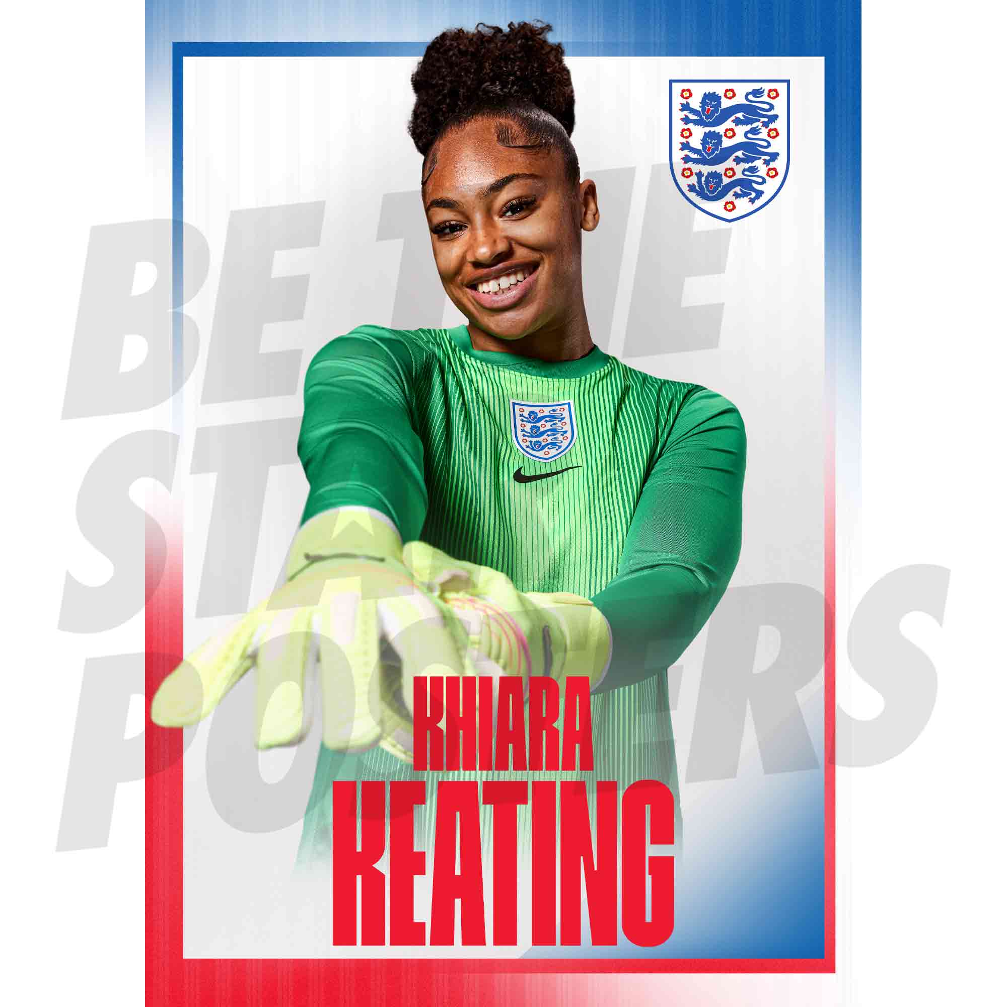 Lionesses Keating 25/26 Home Headshot Poster