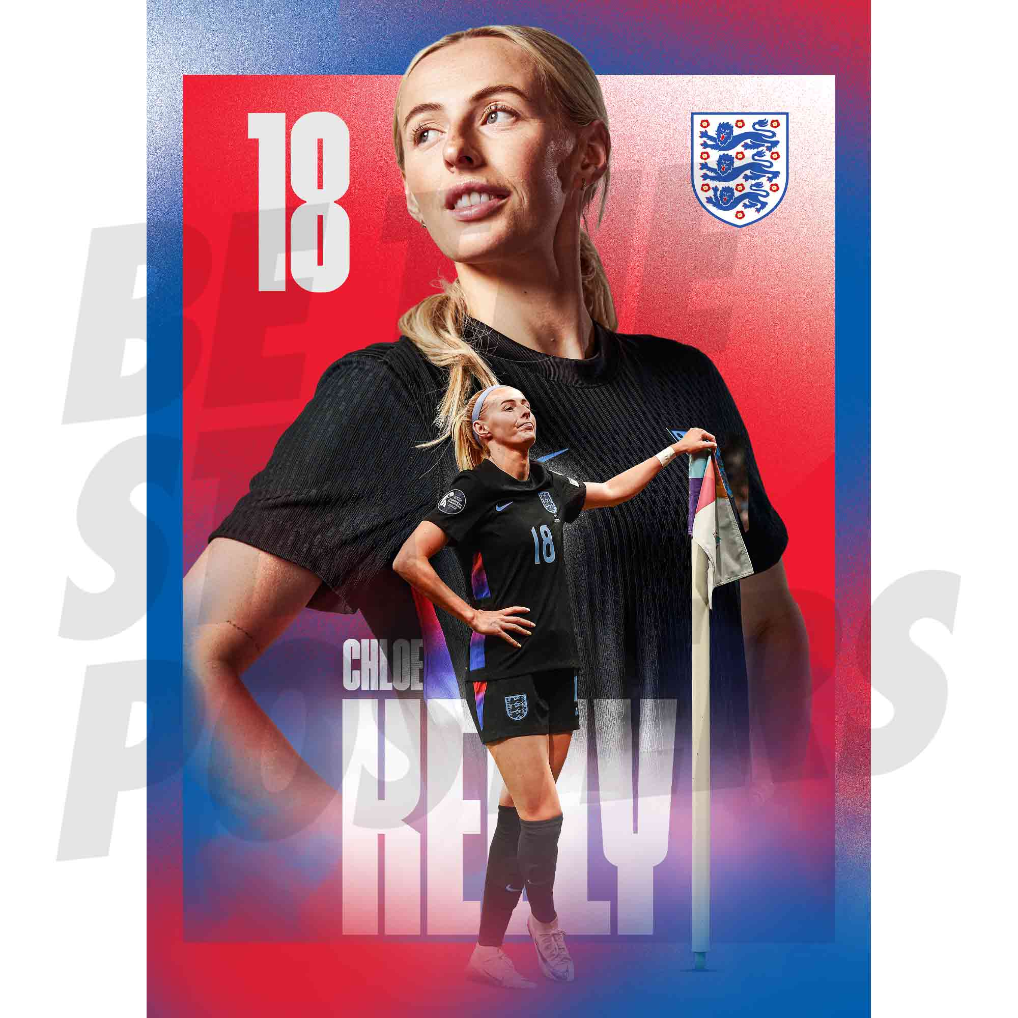 Lionesses Kelly 25/26 Away Action Poster