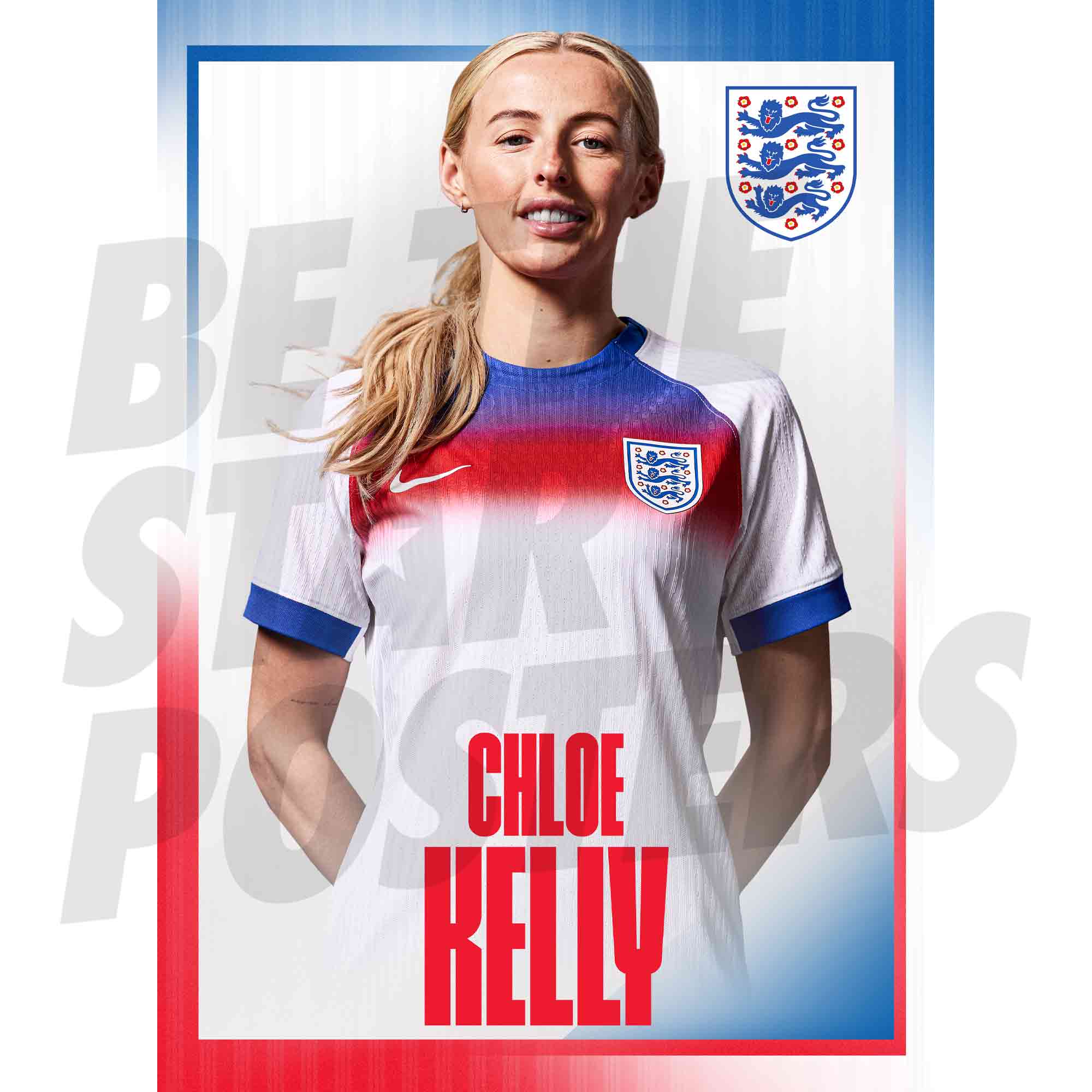 Lionesses Kelly 25/26 Home Headshot Poster